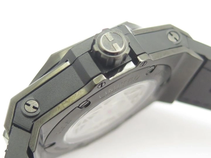 MIROTIME 0721 Mark XVII 1:1 MK Maker Best Edition SS Black Dial On Black Leather Strap A Sporty 7372